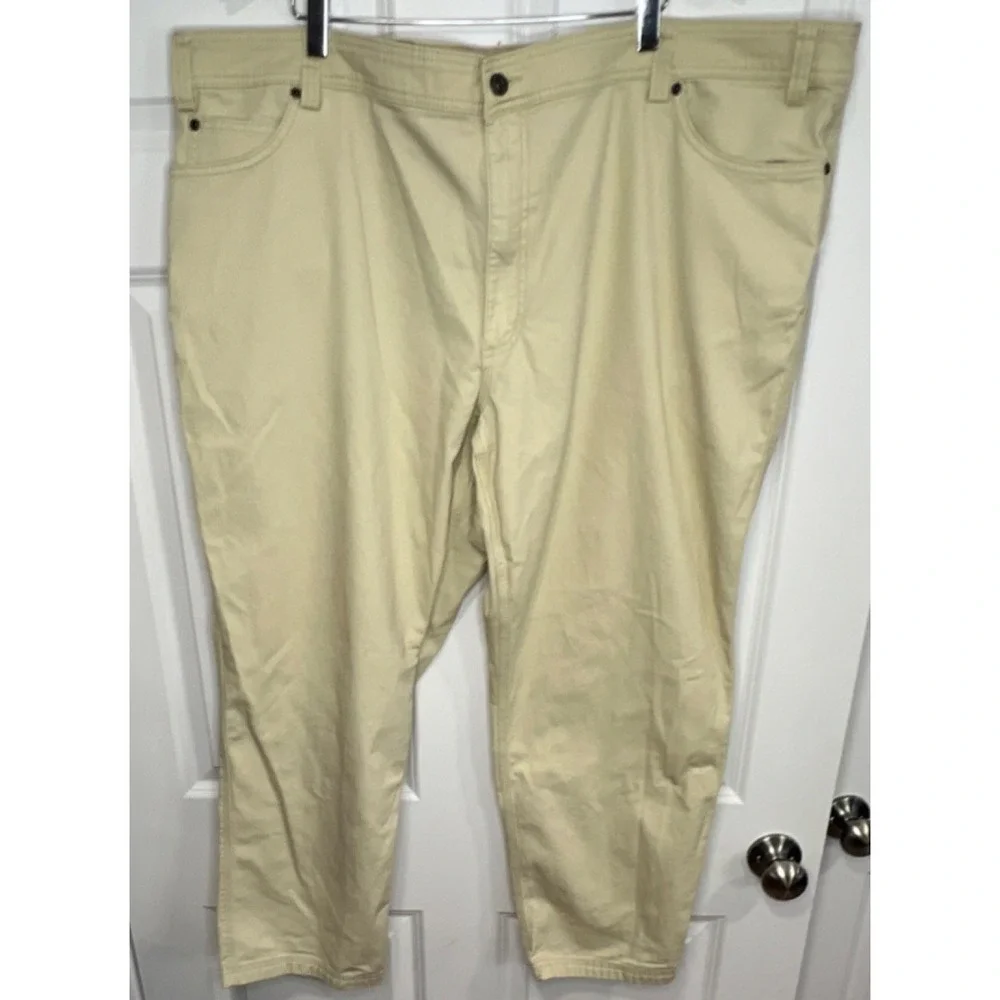 Duluth Trading Co Men's 48x30 Standard Fit Beige 5-Pocket FlexFirehose Work Pant